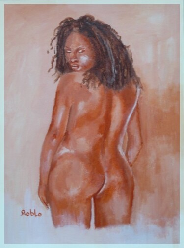Peinture intitulée "Mélissa" par Louis Roblo, Œuvre d'art originale, Huile