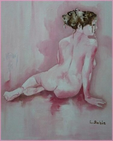 Peinture intitulée "Nadège" par Louis Roblo, Œuvre d'art originale, Huile