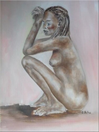 Peinture intitulée "Naouma" par Louis Roblo, Œuvre d'art originale, Huile