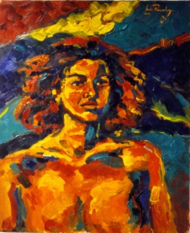 Painting titled "DELPHINE JOURDAIN (…" by Louis Runemberg, Original Artwork