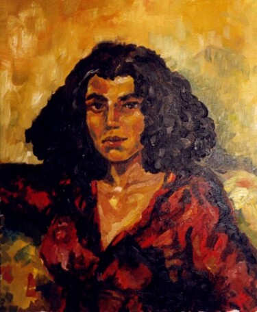 Painting titled "DELPHINE JOURDAIN (…" by Louis Runemberg, Original Artwork