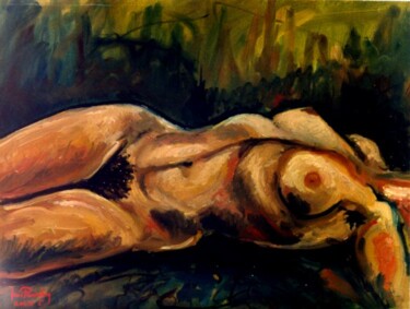 Painting titled "FEMME NU  (ARTPRICE…" by Louis Runemberg, Original Artwork