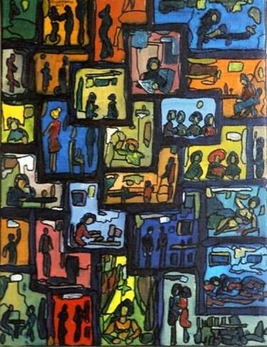 Painting titled "WINDOWS 5F.03 (ARTP…" by Louis Runemberg, Original Artwork
