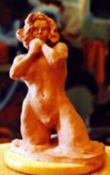 Sculpture titled "SEDUCTION" by Louis Runemberg, Original Artwork, Ceramics