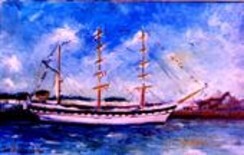 Painting titled "ARMADA ROUEN 1999 S…" by Louis Runemberg, Original Artwork, Oil