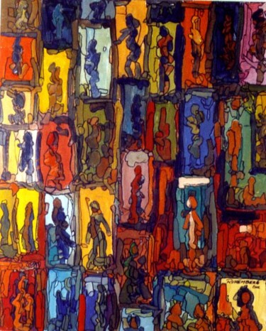 Картина под названием "WINDOWS 6 (ARTPRICE…" - Louis Runemberg, Подлинное произведение искусства