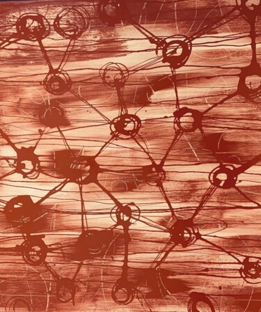 Pintura titulada "Astres 07" por Louis Spens, Obra de arte original, Acrílico Montado en Bastidor de camilla de madera
