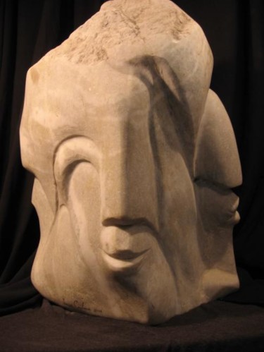 Sculpture intitulée "Fusion" par Louis Crépeau, Œuvre d'art originale