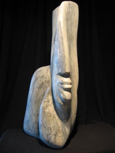 Sculpture intitulée "Sage décision" par Louis Crépeau, Œuvre d'art originale, Pierre