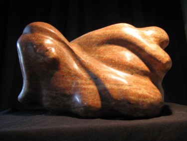Sculpture intitulée "Optimistes" par Louis Crépeau, Œuvre d'art originale, Pierre