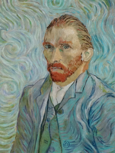 Pintura intitulada "Van Gogh self-portr…" por Louisa Linton, Obras de arte originais, Óleo