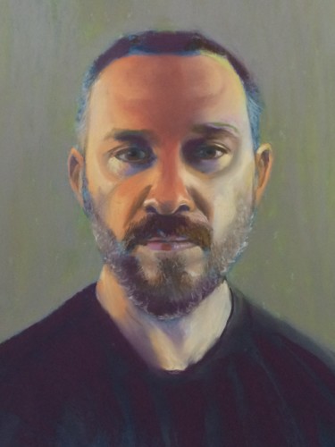 Painting titled "Will Young" by Louisa Linton, Original Artwork, Pastel