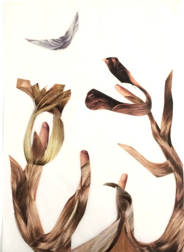 Collagen mit dem Titel "Evolution" von Louisa Linton, Original-Kunstwerk, Collagen
