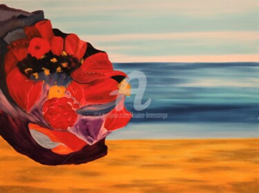 Painting titled "reve-de-mer.jpg" by Louise Bressange, Original Artwork, Oil