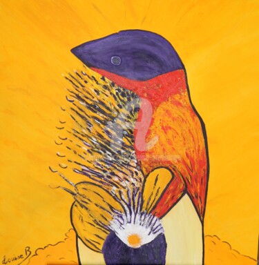 Peinture intitulée "Le feu couve" par Louise Bressange, Œuvre d'art originale, Acrylique