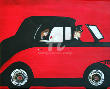 Картина под названием "limousine-charlesto…" - Louise Bressange, Подлинное произведение искусства, Акрил