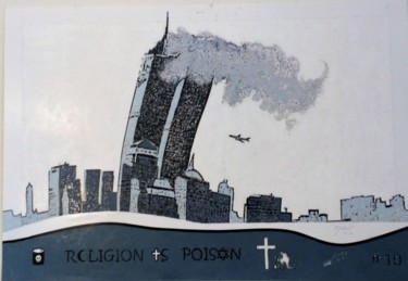 Malerei mit dem Titel "Religion Is Poison…" von Louise Malbec, Original-Kunstwerk, Pastell