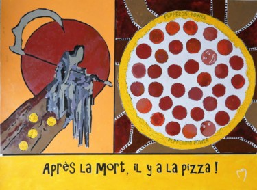 Schilderij getiteld "Après la mort, il y…" door Louise Malbec, Origineel Kunstwerk, Pastel