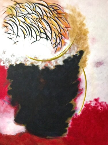Картина под названием "Frissons" - Louise Mauger, Подлинное произведение искусства, Акрил Установлен на Деревянная рама для…