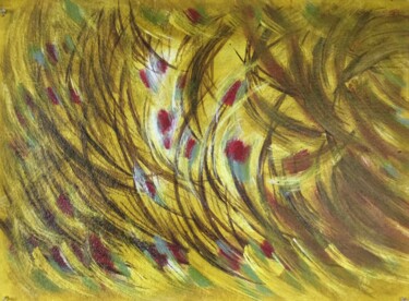 Painting titled "Rafales" by Louise Mauger, Original Artwork, Acrylic