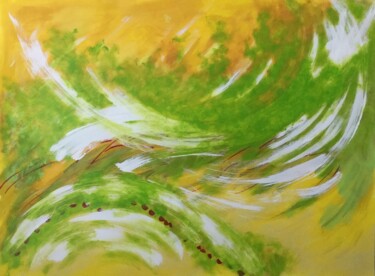 Peinture intitulée "Le doux vent d’été" par Louise Mauger, Œuvre d'art originale, Acrylique