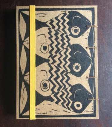 Impressões e gravuras intitulada "Caderneta - peixes" por Louise Tenuta, Obras de arte originais