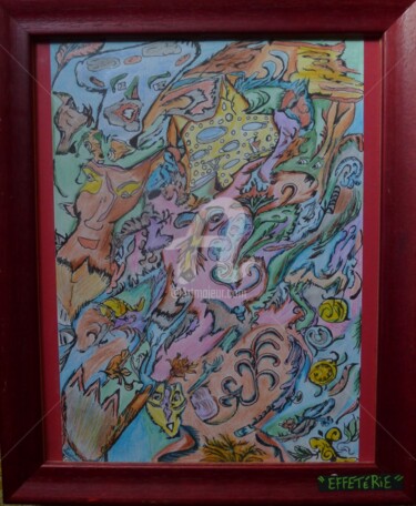 Dessin intitulée "EffetERie" par Louisiart, Œuvre d'art originale, Crayon
