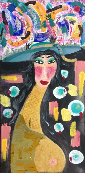 Peinture intitulée "Monica" par Lm Art, Œuvre d'art originale, Acrylique