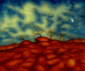 Painting titled "Alone At Night In I…" by Louis Pirro, Original Artwork