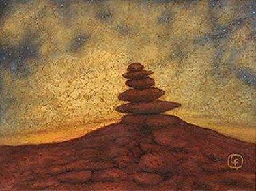 Painting titled "Cairns Alone" by Louis Pirro, Original Artwork, Oil