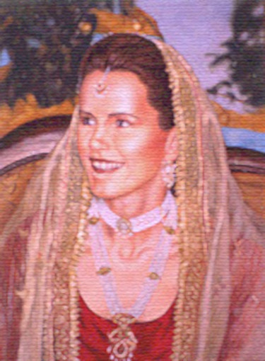 Painting titled "weddingPortrait" by Louis Pirro, Original Artwork