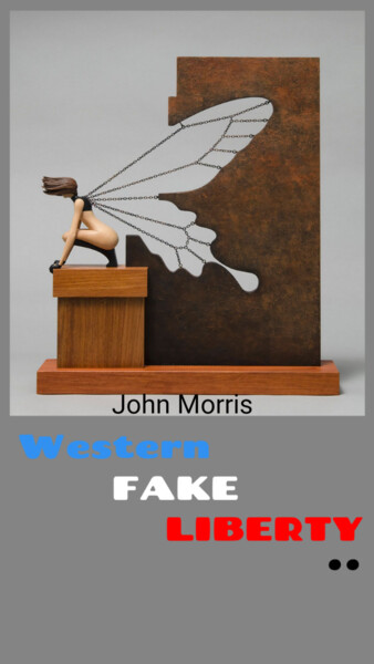 Digital Arts titled "Western fake libert…" by Louka Hamid, Original Artwork, Photo Montage