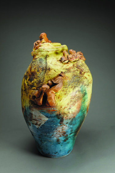 Sculpture intitulée "Révolte du peuple d…" par Loul Combres, Œuvre d'art originale, Céramique