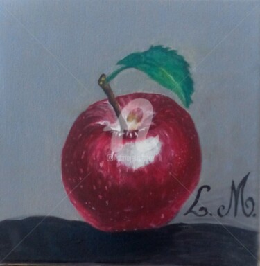 Painting titled "pomme" by Loulette Laëtitia Michel, Original Artwork, Acrylic