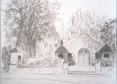 Drawing titled "Chapelle à Tancrémo…" by Lou Streel, Original Artwork