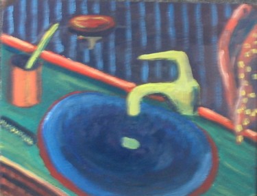 Peinture intitulée "Abstraction 2" par Lou Streel, Œuvre d'art originale, Huile