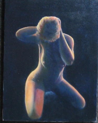 Peinture intitulée "Lumineuse" par Lou Streel, Œuvre d'art originale, Huile