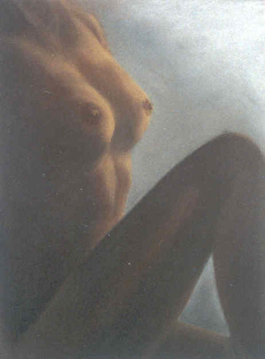 Painting titled "Aubade" by Lou Streel, Original Artwork, Pastel