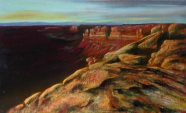 Painting titled "Colorado" by Lou Streel, Original Artwork, Oil