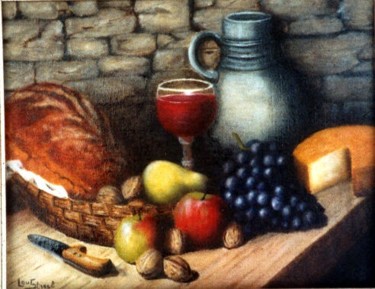 Pittura intitolato "Le pain" da Lou Streel, Opera d'arte originale, Olio