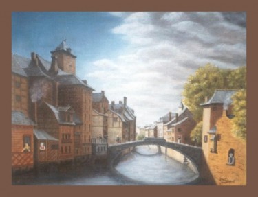 Pintura intitulada "Biez St Denis" por Lou Streel, Obras de arte originais, Óleo