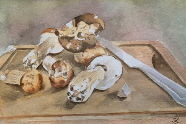 Délices d'automne Painting titled "Délices d'automne" by Stephane Louveau, Original Art, Watercolor