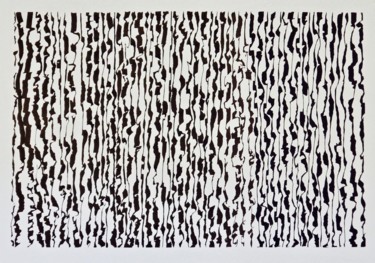 Dessin intitulée "abstrait encre 1" par Cécile Louvel, Œuvre d'art originale, Encre