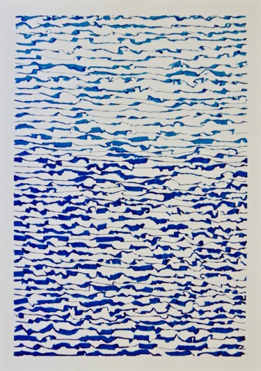 Tekening getiteld "Lac" door Cécile Louvel, Origineel Kunstwerk, Inkt