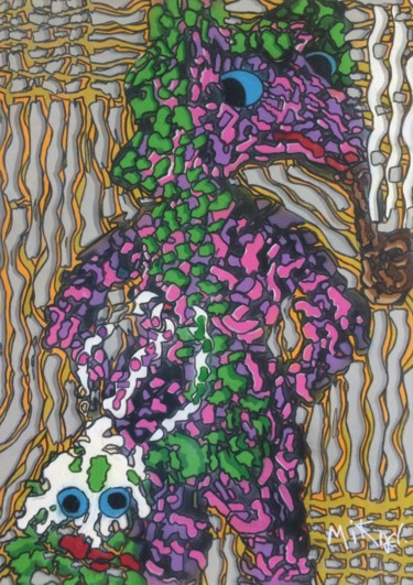 Peinture intitulée "1" par Mikae.L, Œuvre d'art originale, Acrylique