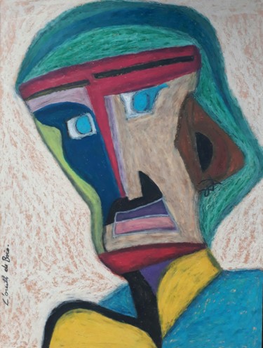 Рисунок под названием "L'Oreille de bois" - Lou Ysar, Подлинное произведение искусства, Пастель