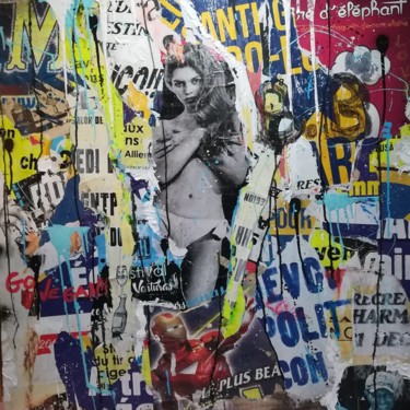 Brigitte bardot Collages intitulée "Brigitte bardot" par Louzio, Œuvre d'art originale,