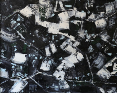 Black dark oil painting abstract contemporary art "Black dark oil pain…" başlıklı Tablo Lora Pavlova tarafından, Orijinal sanat, Petrol