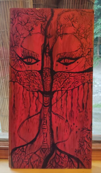 Pittura intitolato "Kali ma" da Love Traveler, Opera d'arte originale, Acrilico