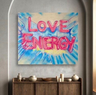 绘画 标题为“LoveEnergy” 由Loveenergy Style Contemporary Unique Art, 原创艺术品, 油